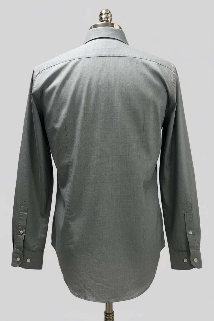 Camisa de botones Lacoste 🐊 color gris claro Talla M Entalle Regular