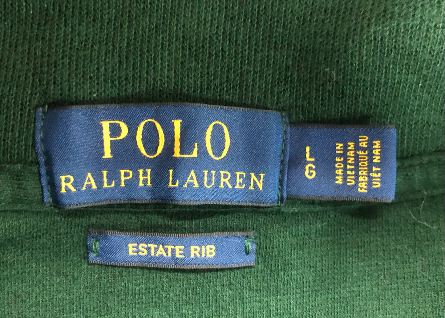 Sueter Jersey Polo Ralph Lauren 🏇🏼 color verde oscuro con logo multicolor Talla L