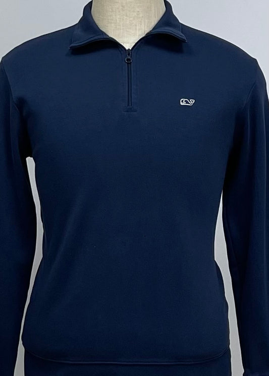 Sueter Jersey Vineyard Vines 🐳 color azul navy Tela algodón Pima Talla S