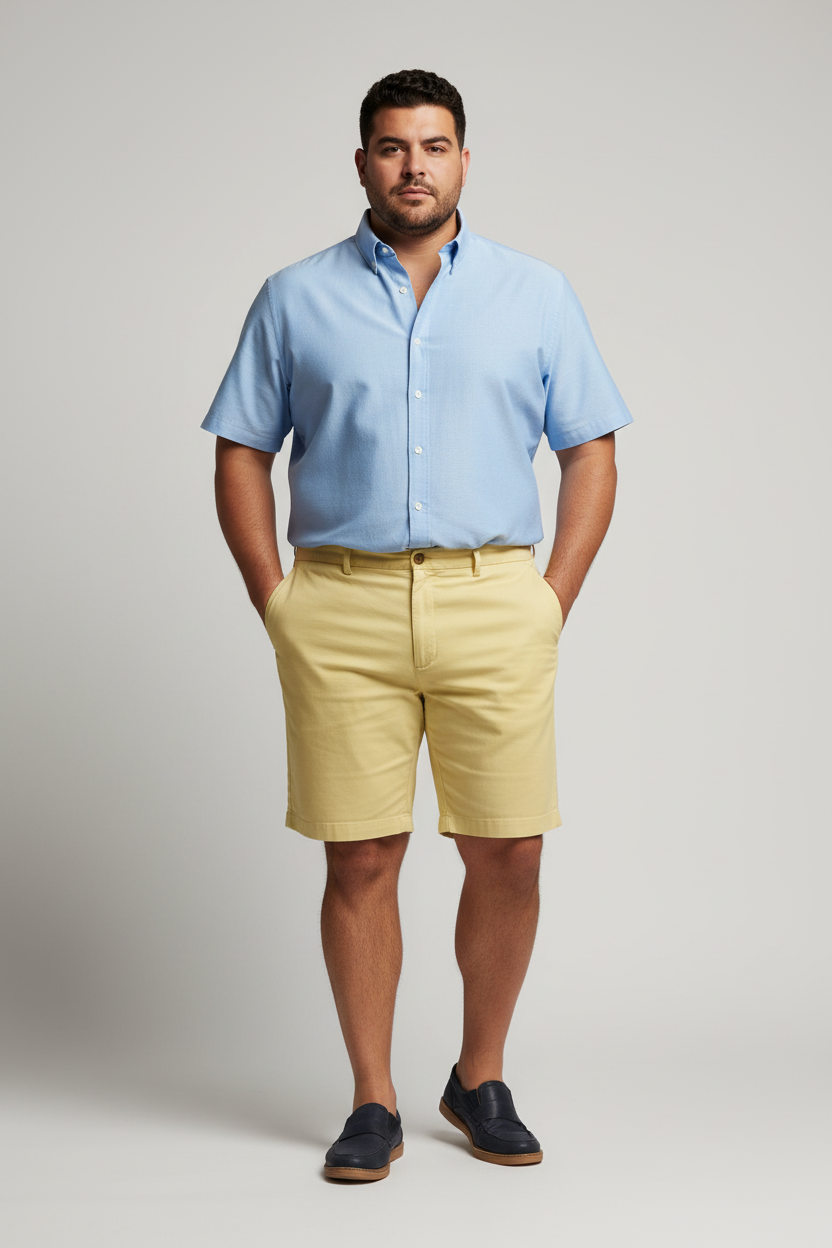 Short Casual Vineyard Vines 🐳 color amarillo claro talla 40