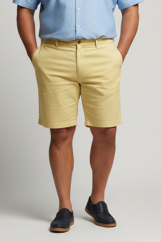 Short Casual Vineyard Vines 🐳 color amarillo claro talla 40