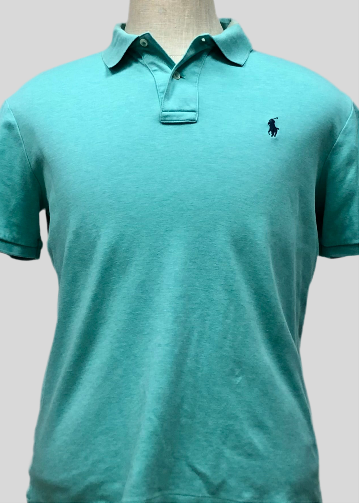 Camiseta Polo Ralph Lauren 🏇🏼 Pima color turquesa Talla S Entalle Clásico (ver descripción)