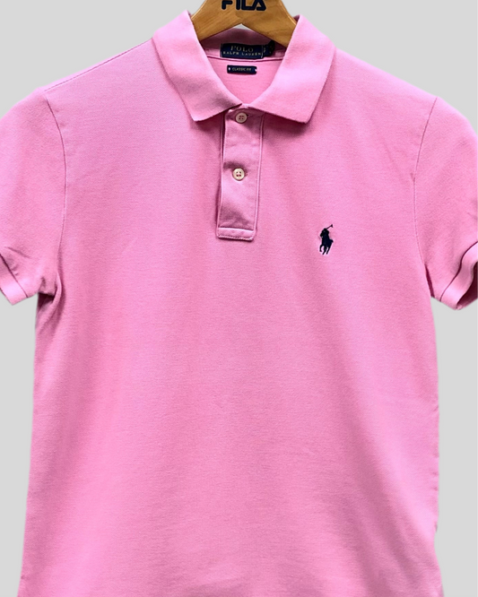 Camiseta de mujer Polo Ralph Lauren 🏇🏼 color rosado Talla S Entalle Clásico