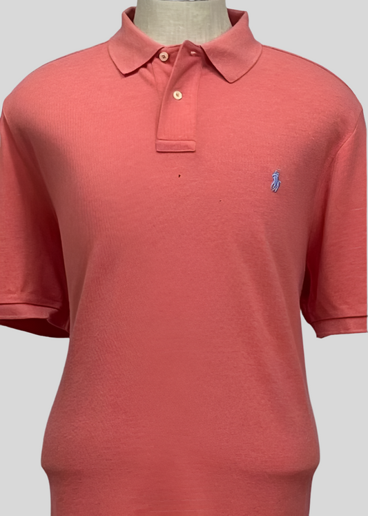 Camiseta Polo Ralph Lauren 🏇🏼color rosado magenta Talla XL Entalle Clásico