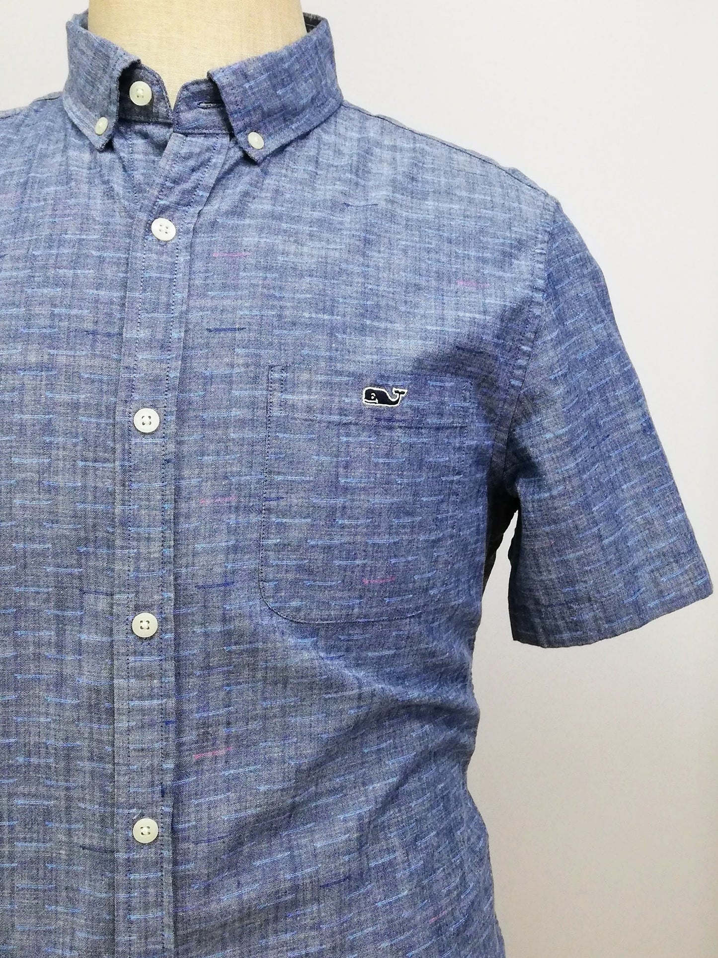 Camisa de cuadros Vineyard Vines 🐳 de jeans color gris oscuro Talla M Entalle Slim Fit