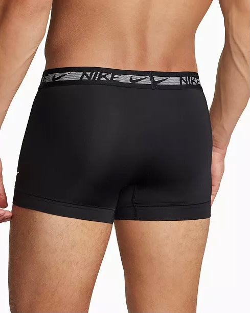 Paquete de 3 Calzoncillos tipo Boxer Nike Dri-Fit Ultra Stretch Micro - Tela dry-fit en color negro Talla XXL