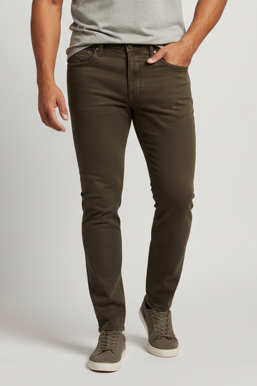 Pantalon jeans Polo Ralph Lauren 🏇🏼 color chocolate oscuro Talla 32x32 Corte Slim Straight Fit