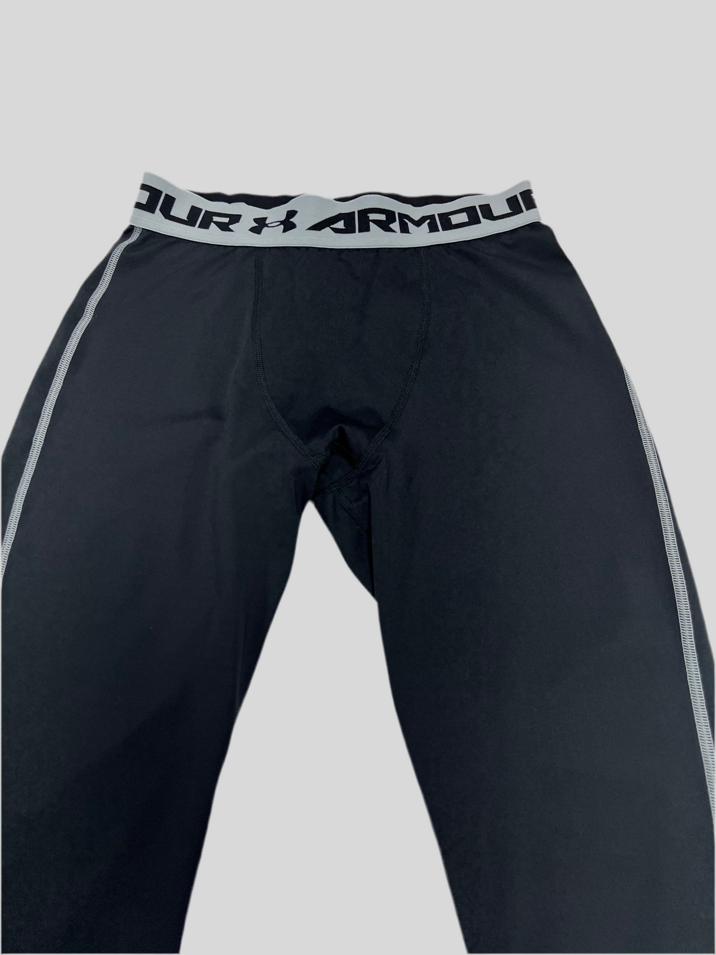 Mallas de entrenamiento Under Armour 🏋🏽 Pro Dri-FIT para hombre en Color Negro y cintura gris Talla L