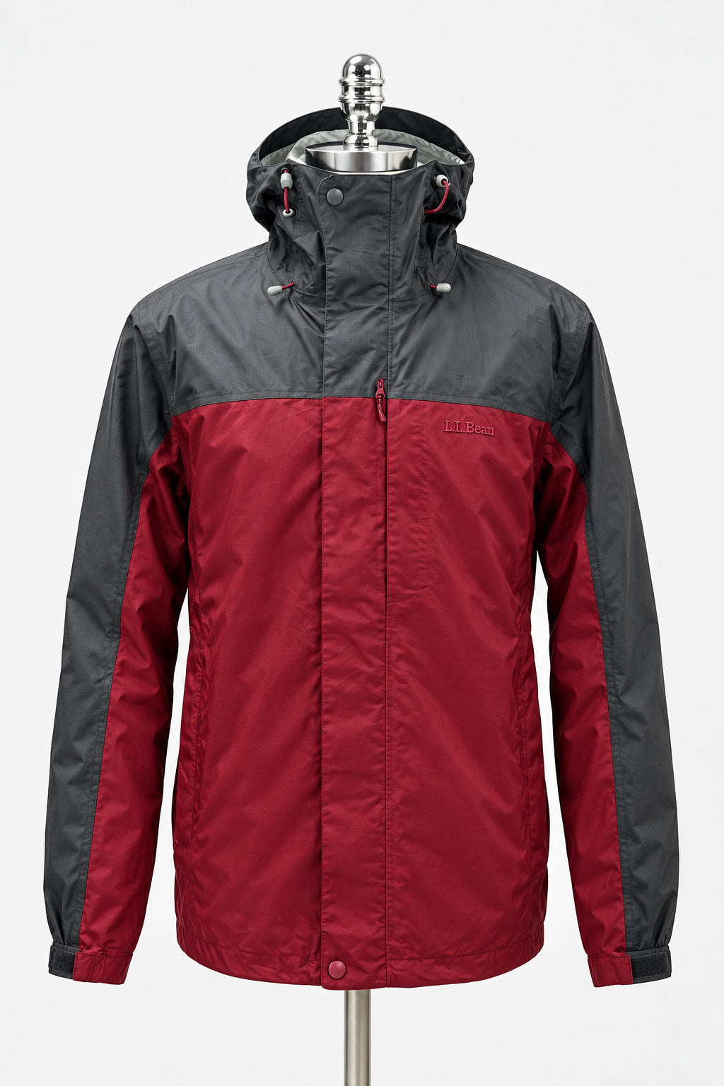 Jacket L.L.Bean ⛰️ color rojo y gris oscuro con zíper completo Talla L