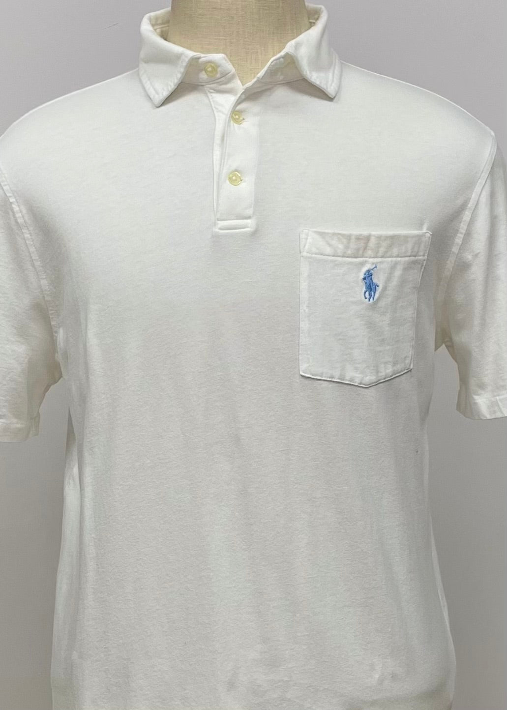 Camiseta Polo Ralph Lauren 🏇🏼color blanco Talla M Entalle Clásico