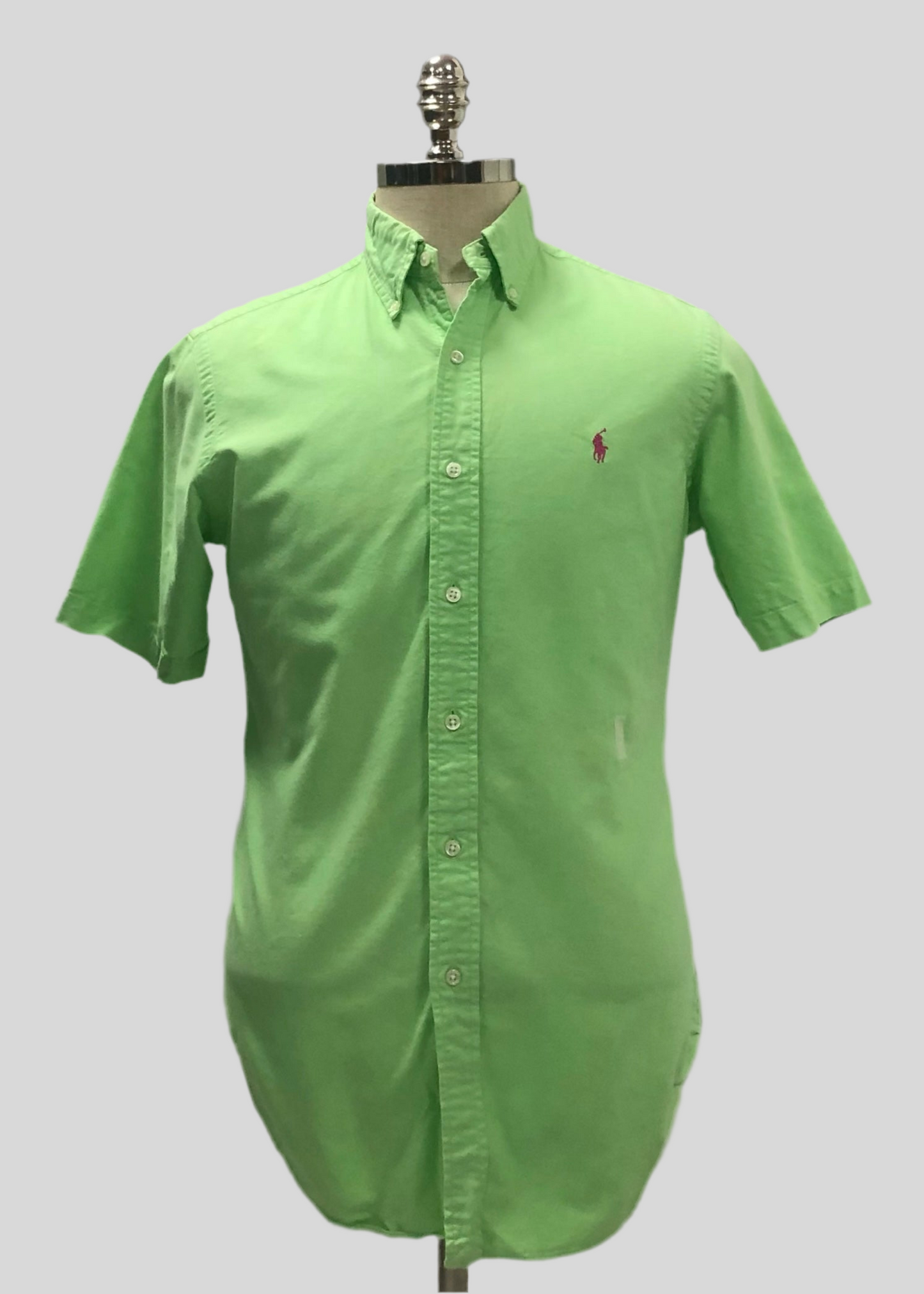 Camisa de botones Polo Ralph Lauren 🏇🏼 Oxford en color verde intenso Talla S Entalle Clásico (ver descripción)