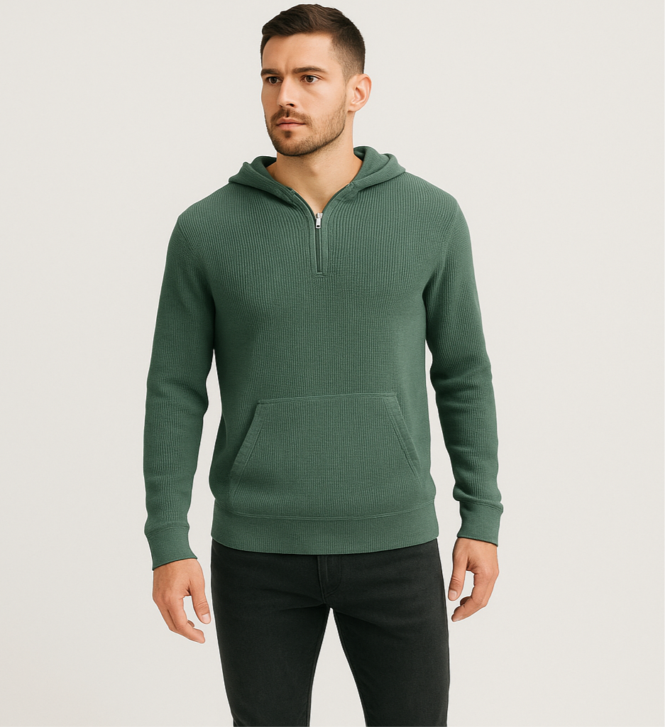 Sueter Jersey con capucha Michael Kors color gris claro Talla L