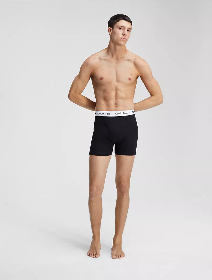 Paquete de 5 Calzoncillos tipo Boxer Calvin Klein Tela algodón - Talla XL Entalle Clásico