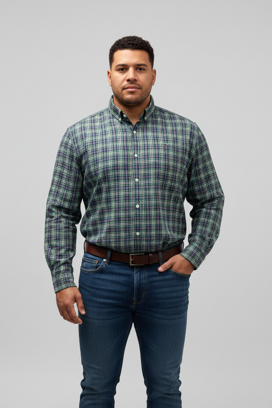 Camisa de botones Vineyard Vines 🐳 de cuadros en color azul, verde, rojo y blanco Talla XL Entalle Slim Fit