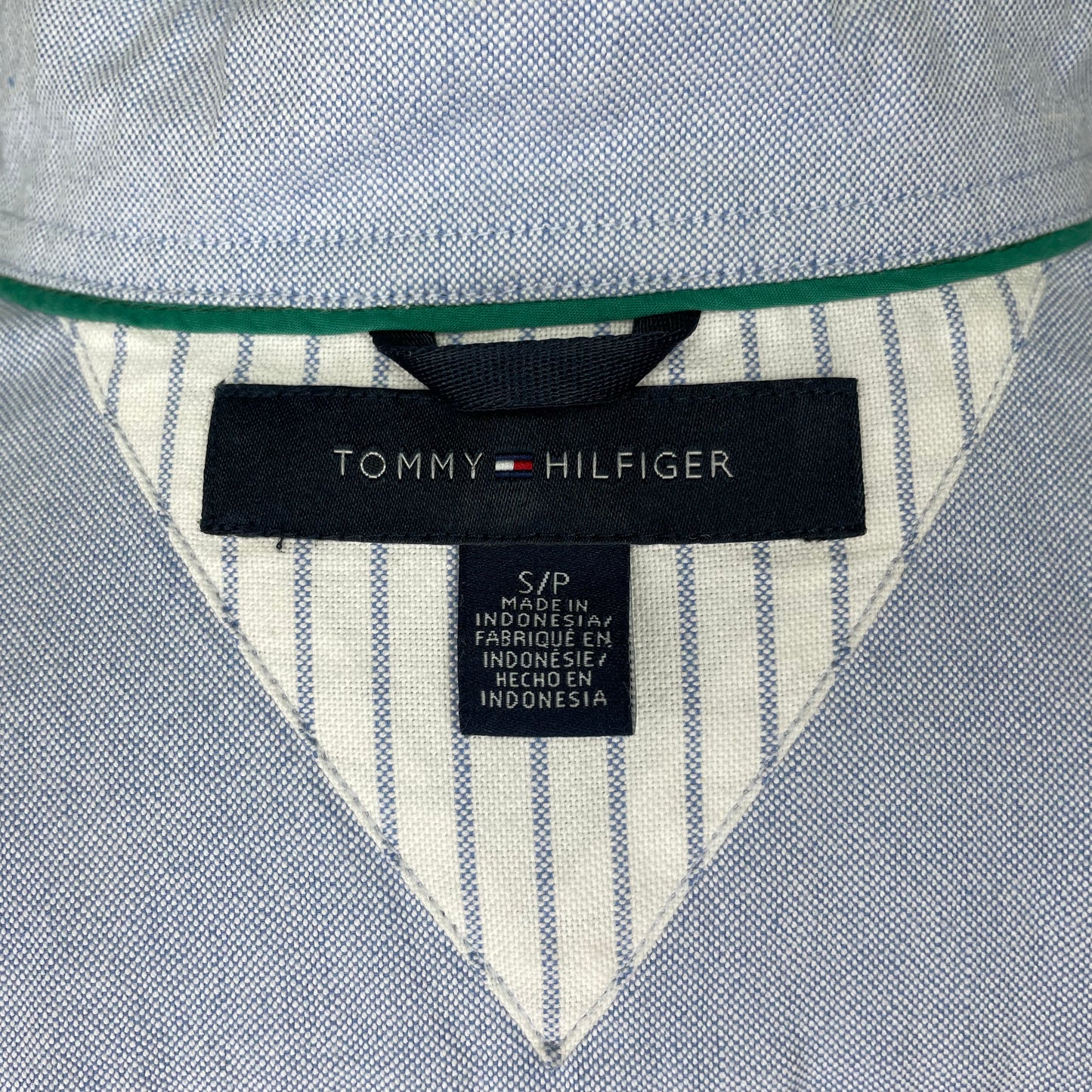 Camisa Tommy Hilfiger 🇺🇸 Oxford color Celeste Talla S Entalle Regular