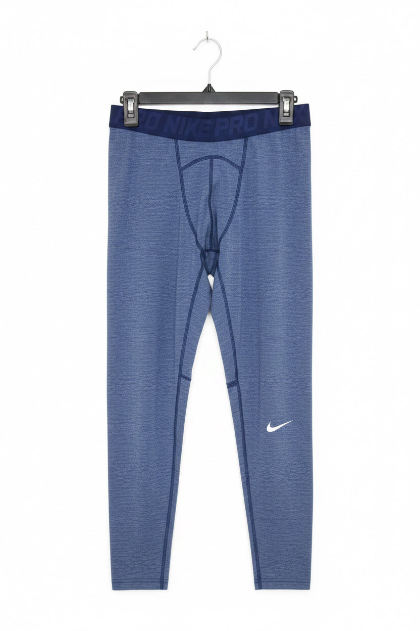 Mallas de entrenamiento licra Nike ✔️ Pro Dri-FIT 3/4 para hombre en Color azul y blanco Talla XL