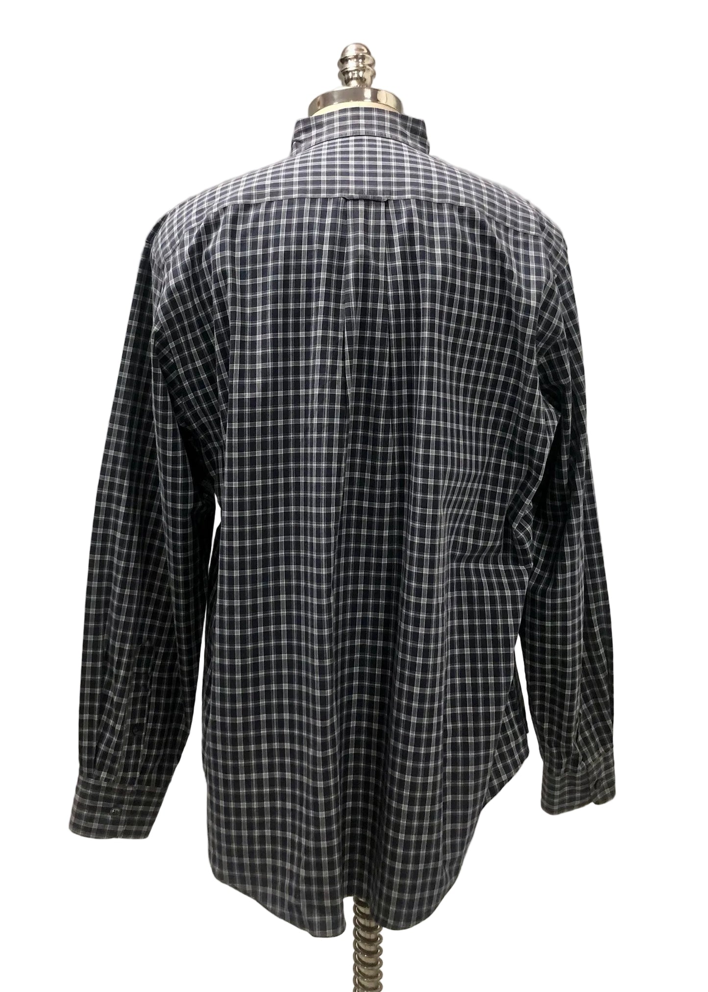 Camisa de botones Nautica ⚓️ de cuadros en color negro y blanco Talla L Entalle Regular