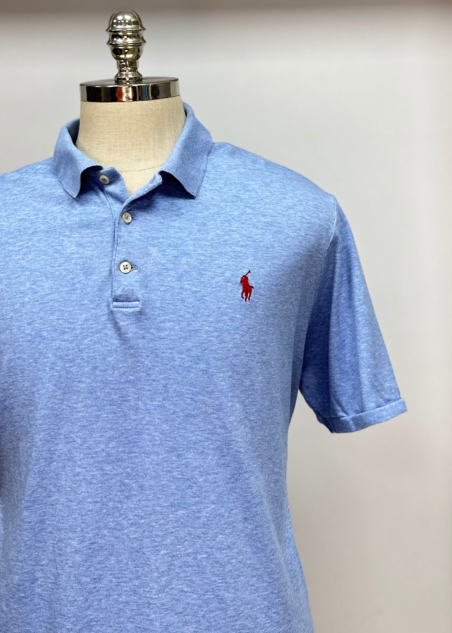 Camiseta Polo Ralph Lauren 🏇🏼color celeste Talla XL Entalle Clásico