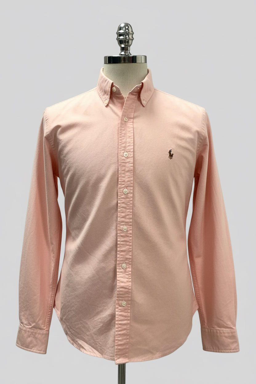 Camisa de botones Polo Ralph Lauren 🏇🏼 Oxford en color salmon Talla M Entalle Regular