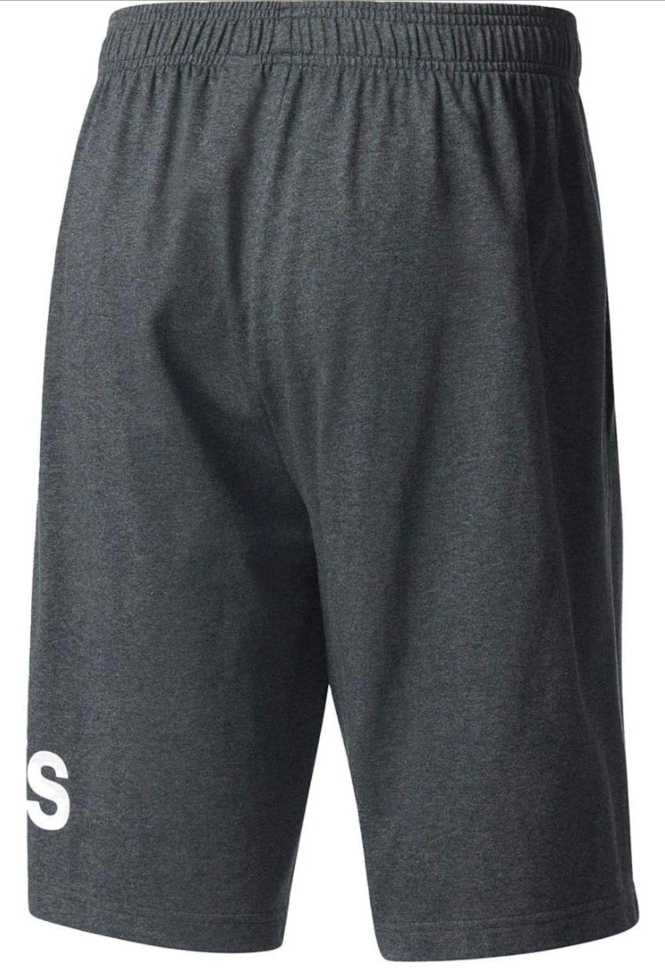 Short Lounge Adidas 🏃🏻‍♂️ color gris oscuro y logo en blanco Talla L