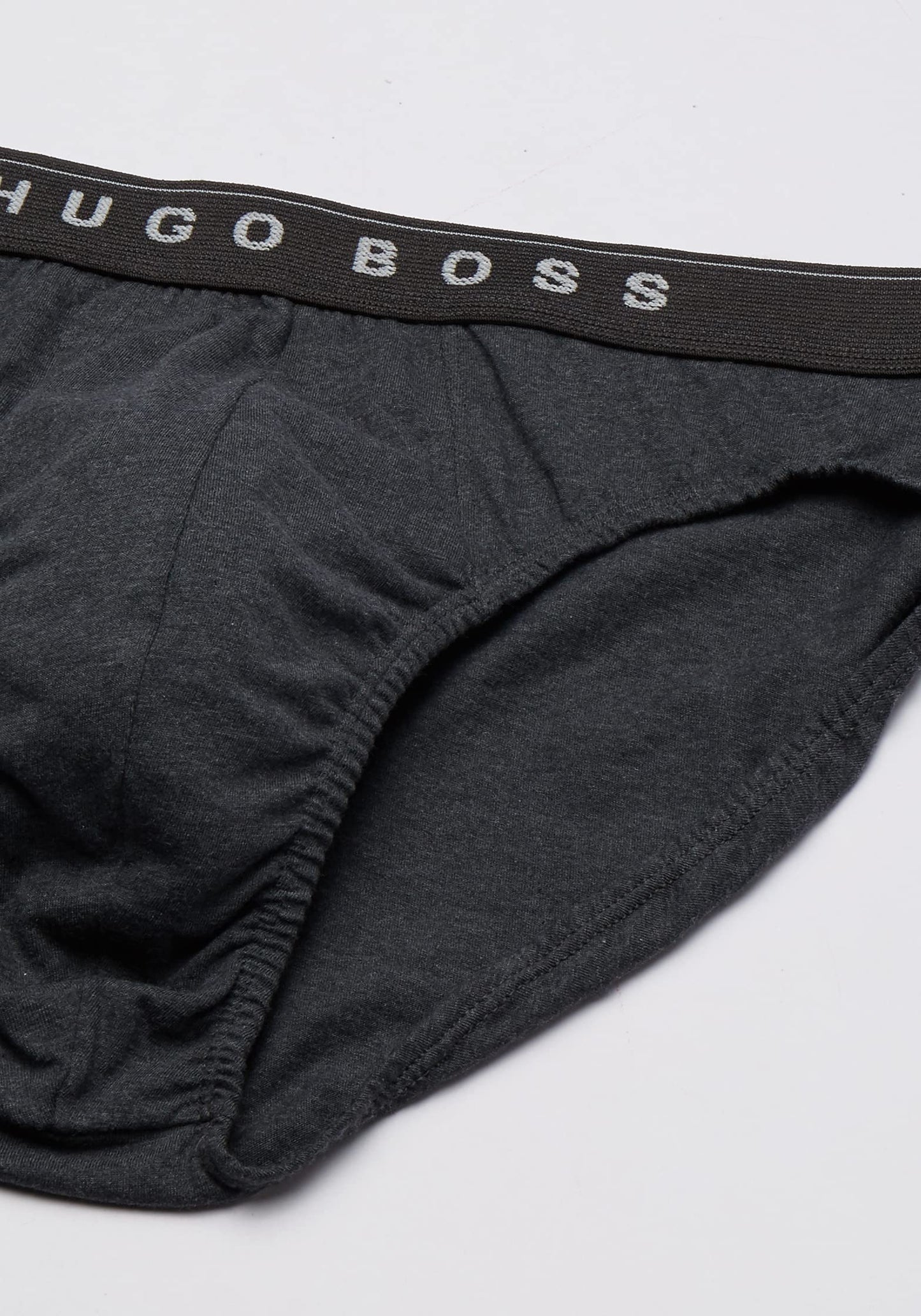 Paquete de 3 Calzoncillos a la cintura Hugo Boss 🇩🇪 - Tela algodon stretch en color negro y gris Talla L