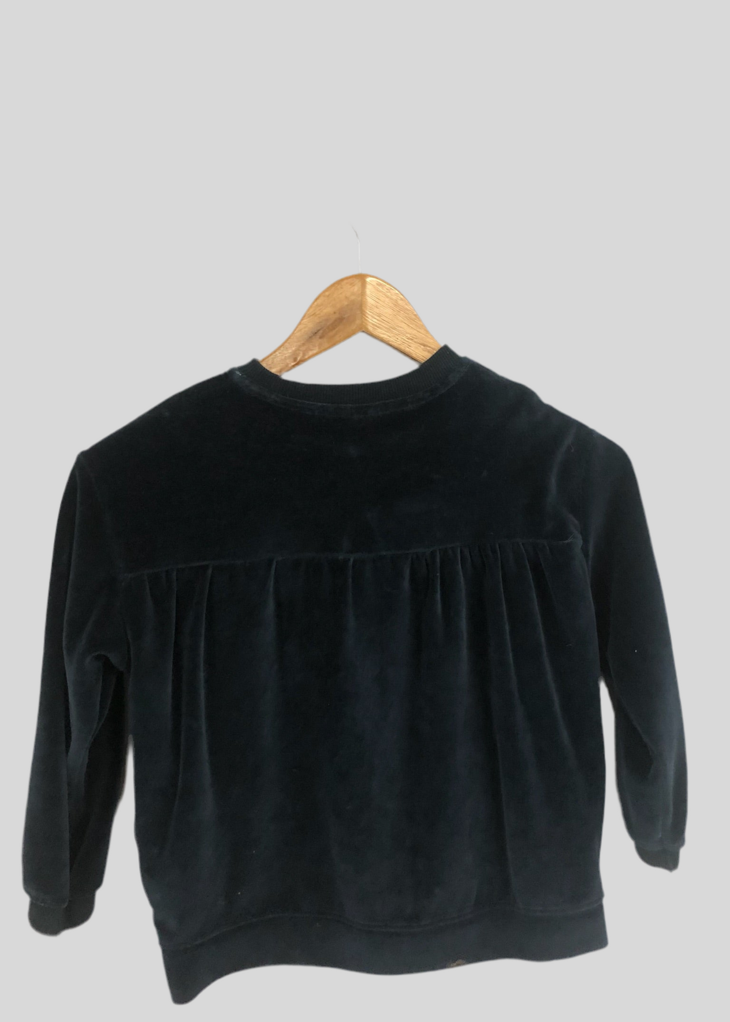 Jacket de niña Zara 🇪🇸 De terciopelo color negro Talla M (8) Entalle Regular