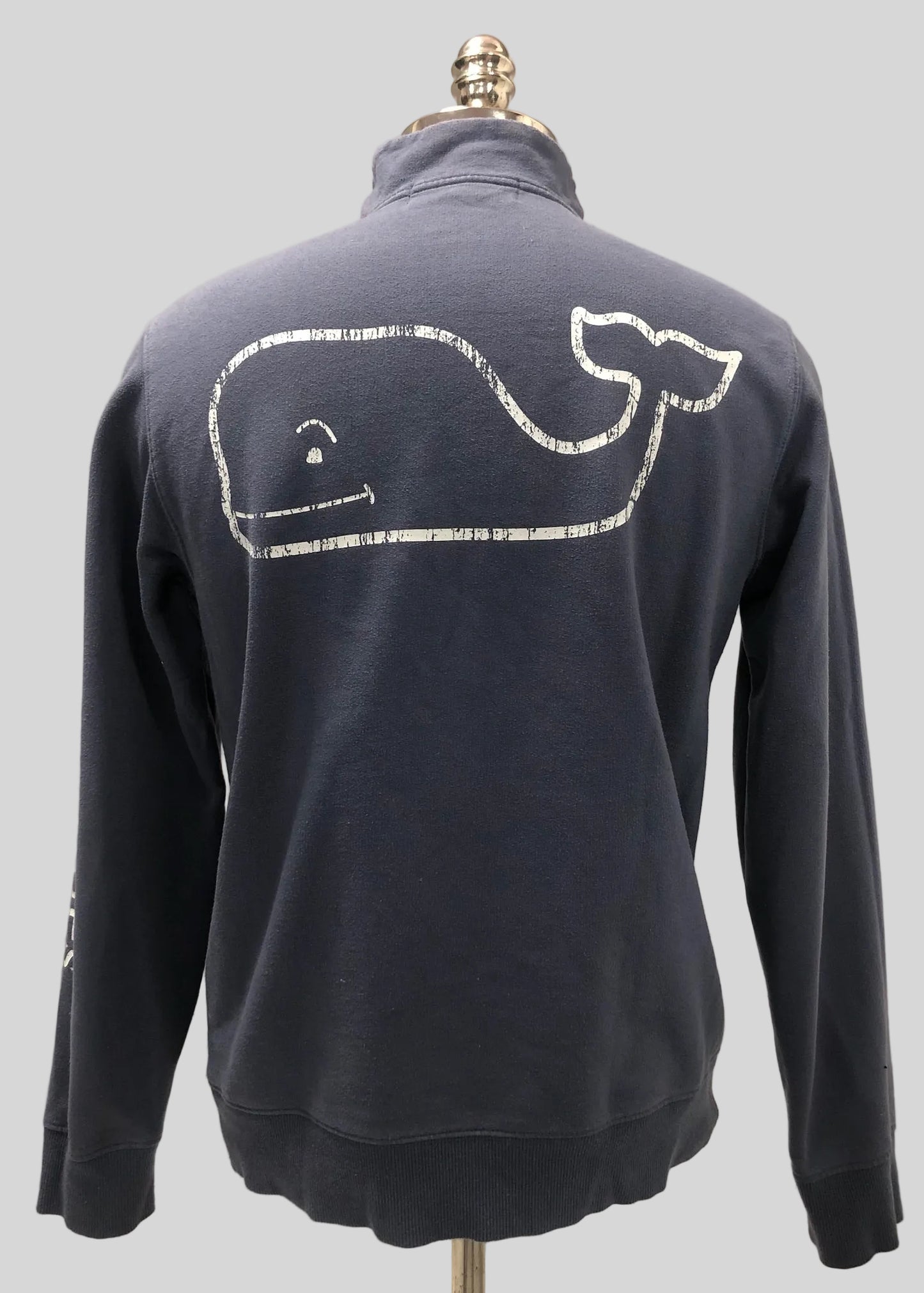 Sueter Jersey Vineyard Vines 🐳 color azul oscuro con logo tradicional Tela algodón Pima Talla S