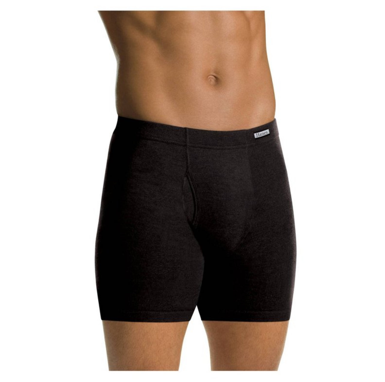 Paquete de 4 Calzoncillos tipo Boxer Hanes Comfort Flex en color negro y gris - Tela Suave en Talla XL