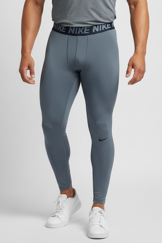 Malla de entrenamiento licra Nike ✔️ Pro Dri-FIT para hombre en Color gris cintura en negro Talla M