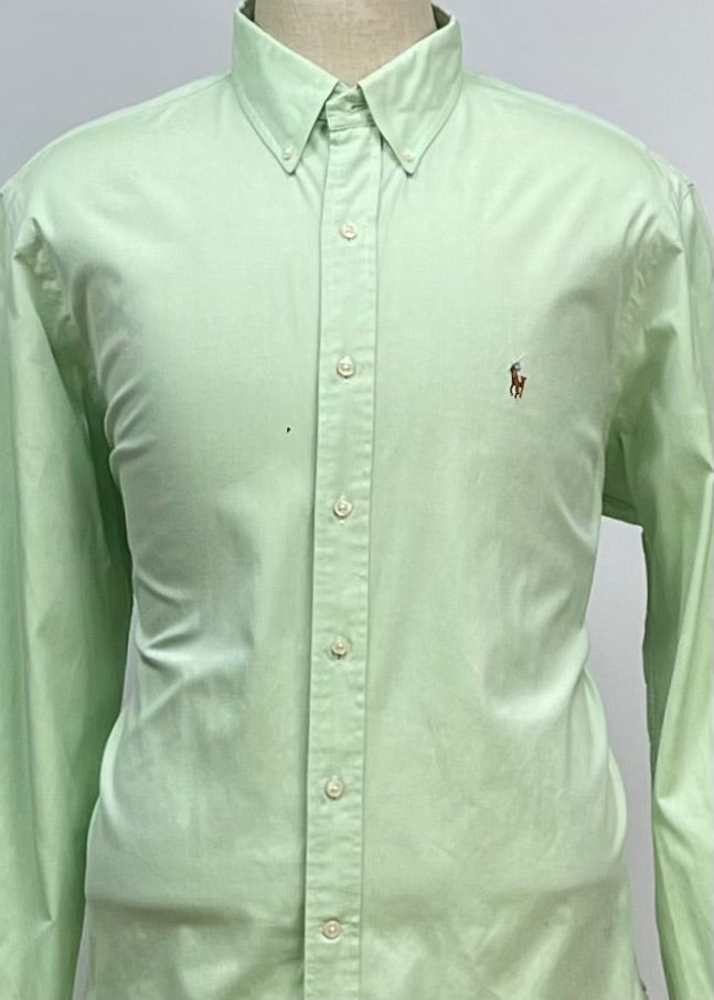 Camisa de botones Polo Ralph Lauren 🏇🏼 color verde claro Talla XL Entalle Regular