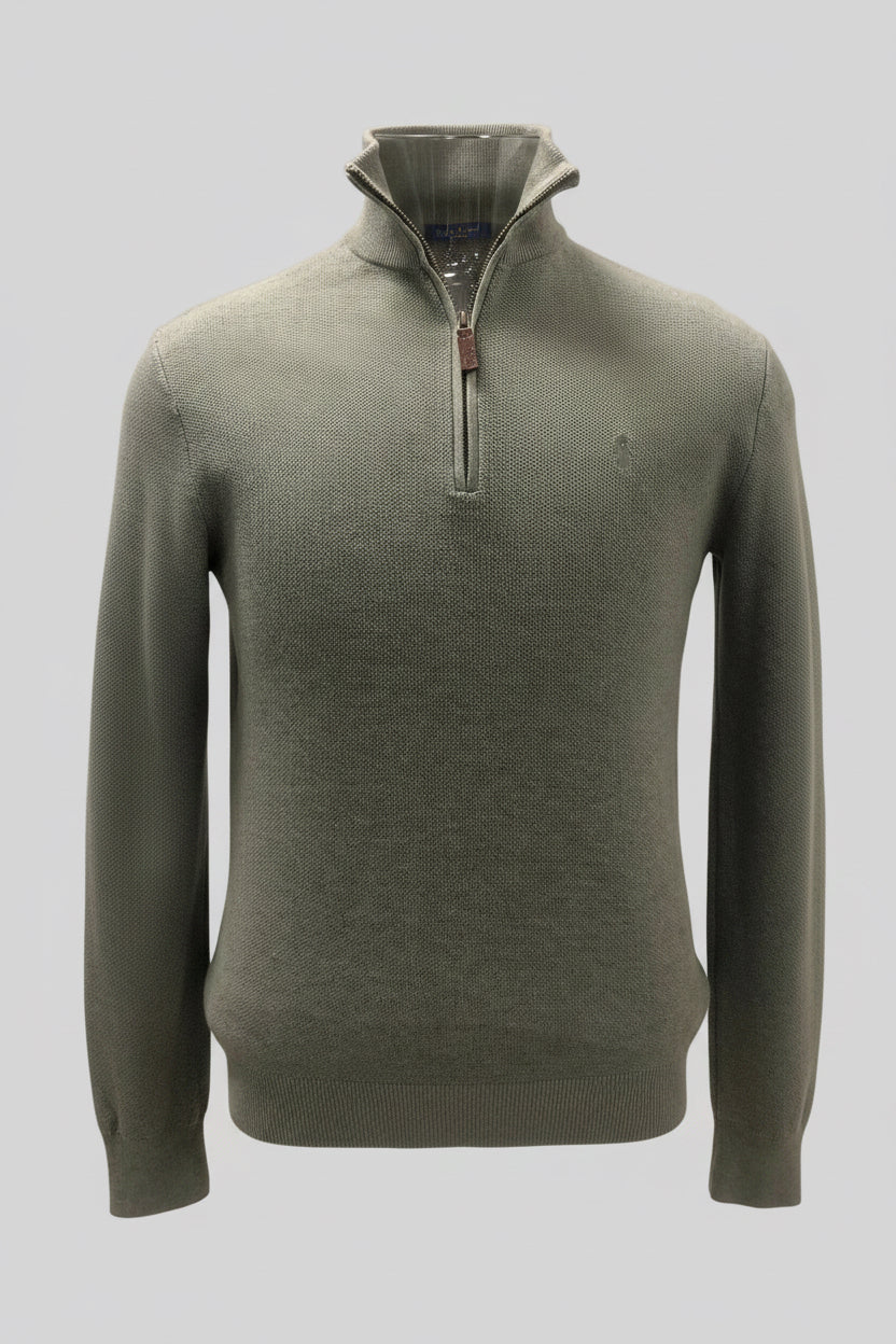 Sueter Jersey Polo Ralph Lauren 🏇🏼 color gris claro con logo en gris Talla S