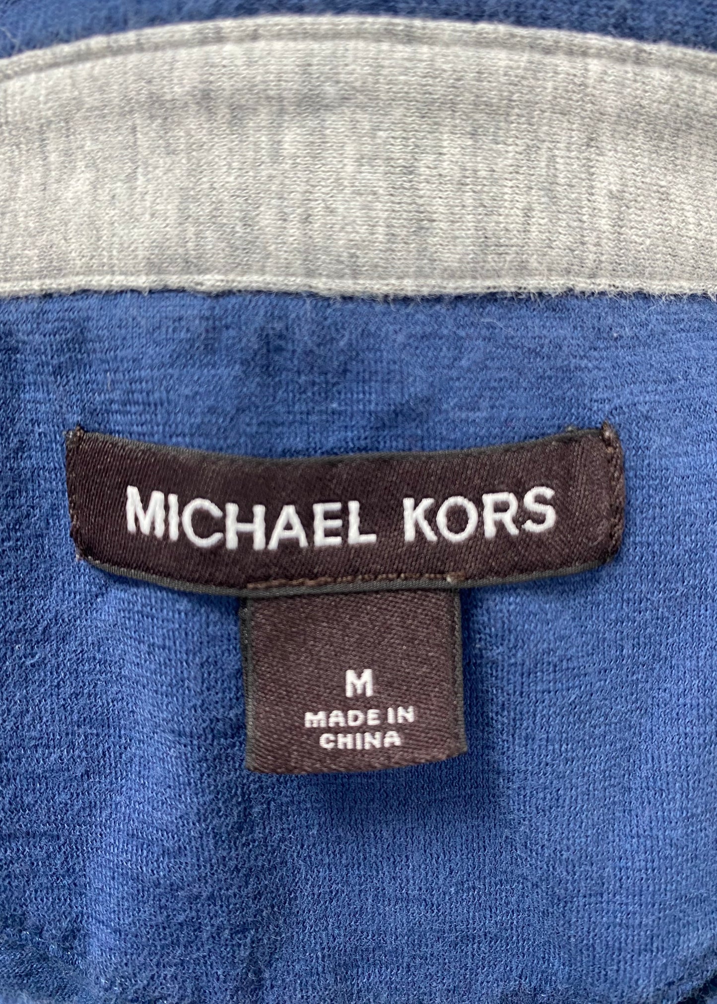 Camiseta Polo Michael Kors color azul oscuro Talla M Entalle Regular