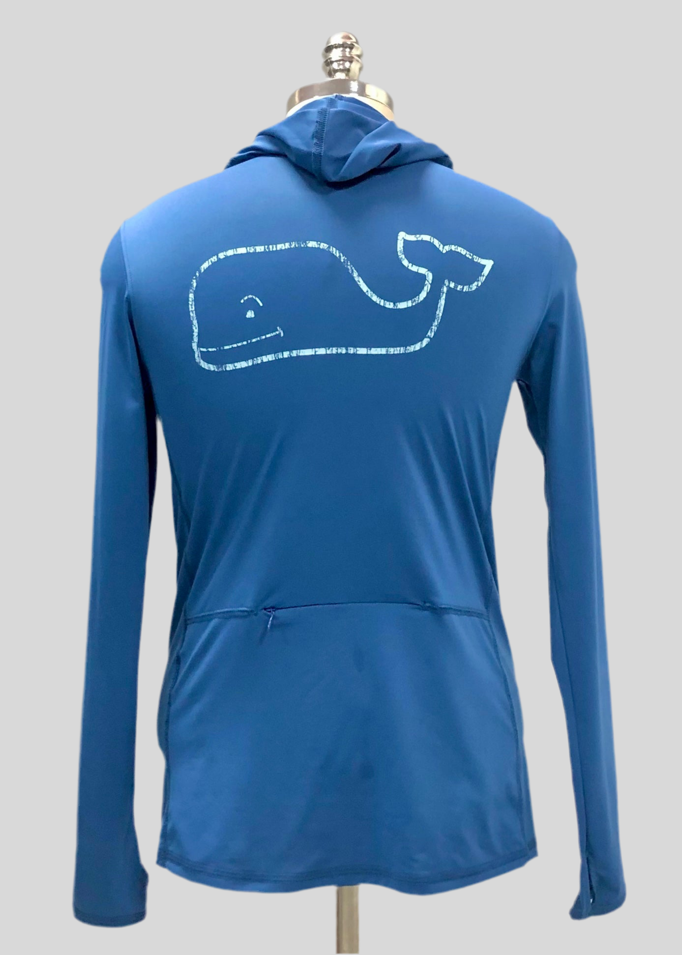 Camiseta con capucha Vineyard Vines 🐳 Tela Performance color azul Talla S Entalle Regular (ver descripción)