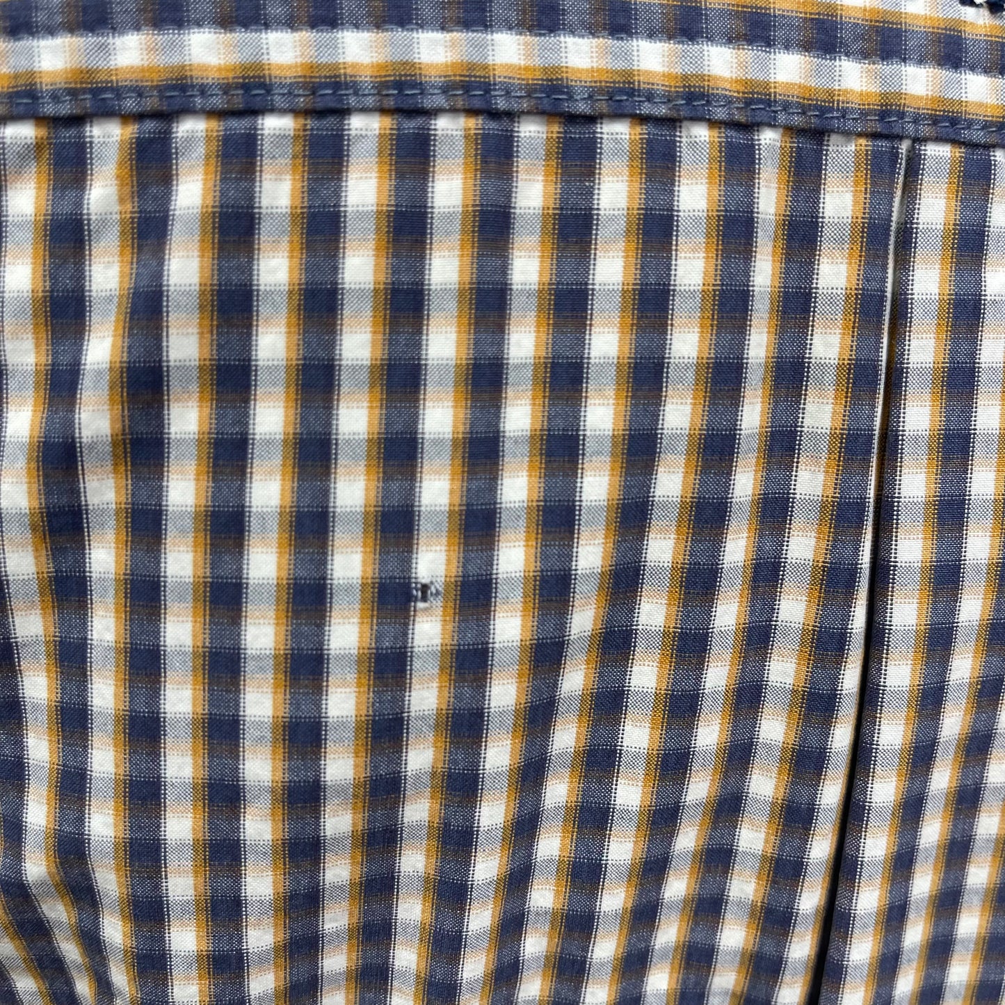 Camisa de botones Ariat 🐂 con patron de cuadros azul, amarillo y blanco Talla XXL Entalle Regular (ver descripción)