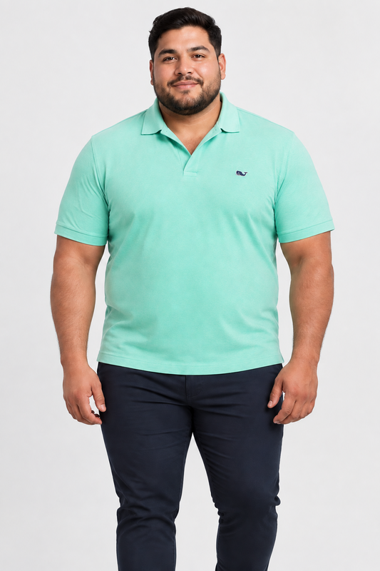 Camiseta Polo Vineyard Vines 🐳 Color turquesa claro Talla XL Entalle Regular