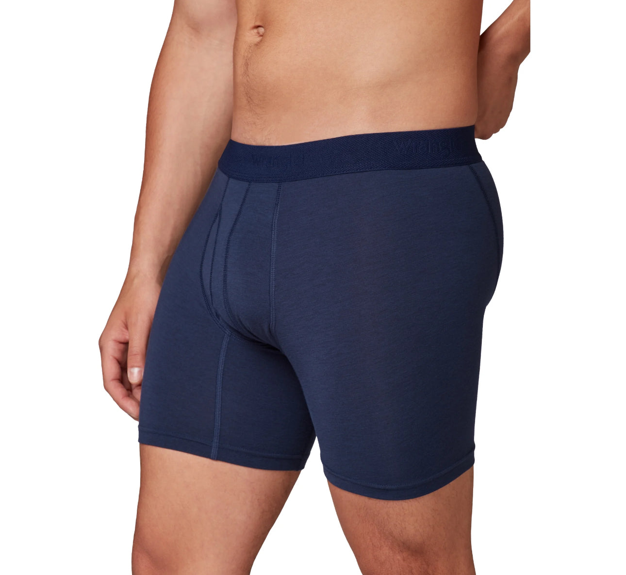 Paquete de 6 Boxers Briefs Wrangler 🇺🇸 Tela soft stretch color Gris, azul y negro Talla M, L y XL