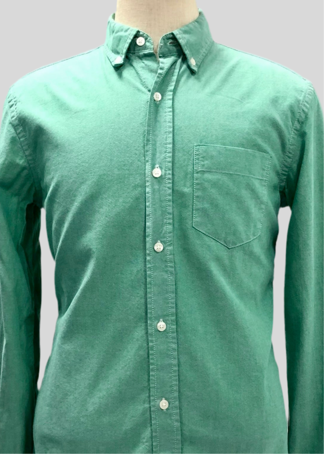 Camisa de botones GAP Oxford color verde Talla M Entalle Slim Fit