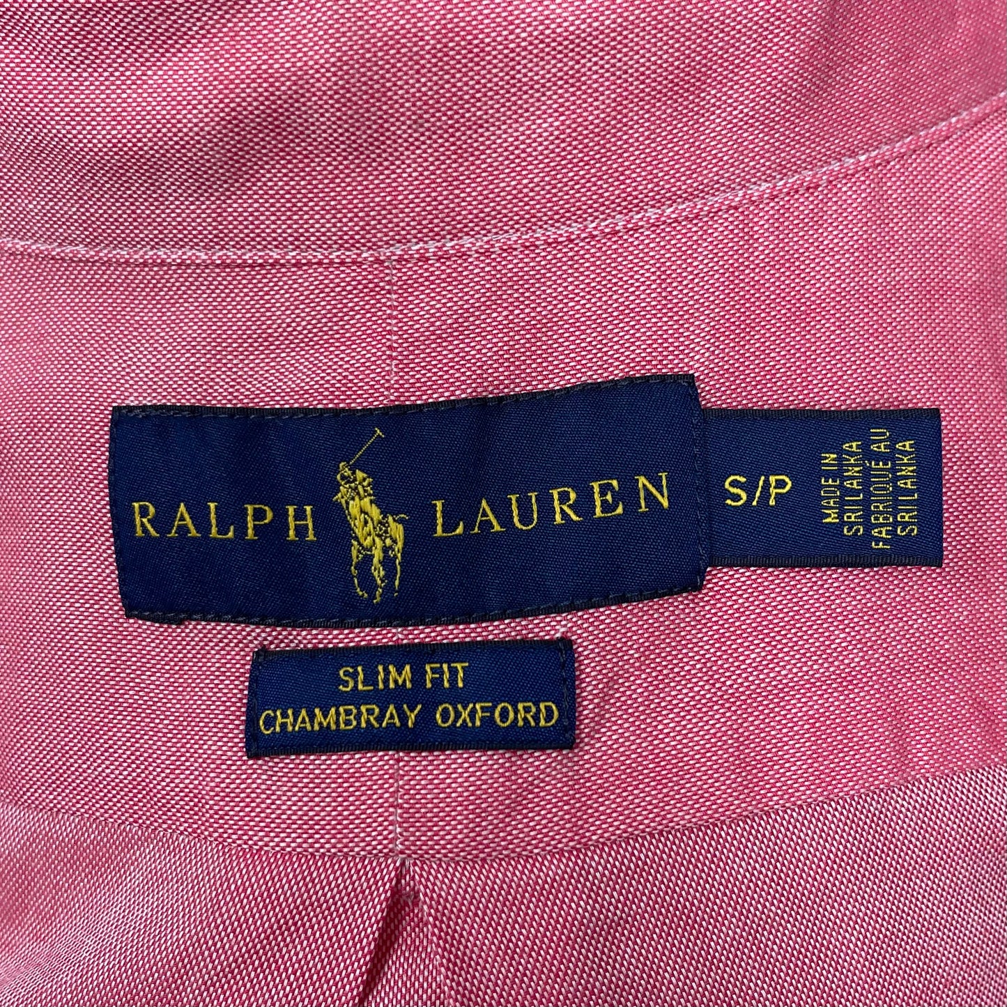 Camisa de botones Polo Ralph Lauren 🏇🏼  en color salmon Talla S Entalle Slim Fit