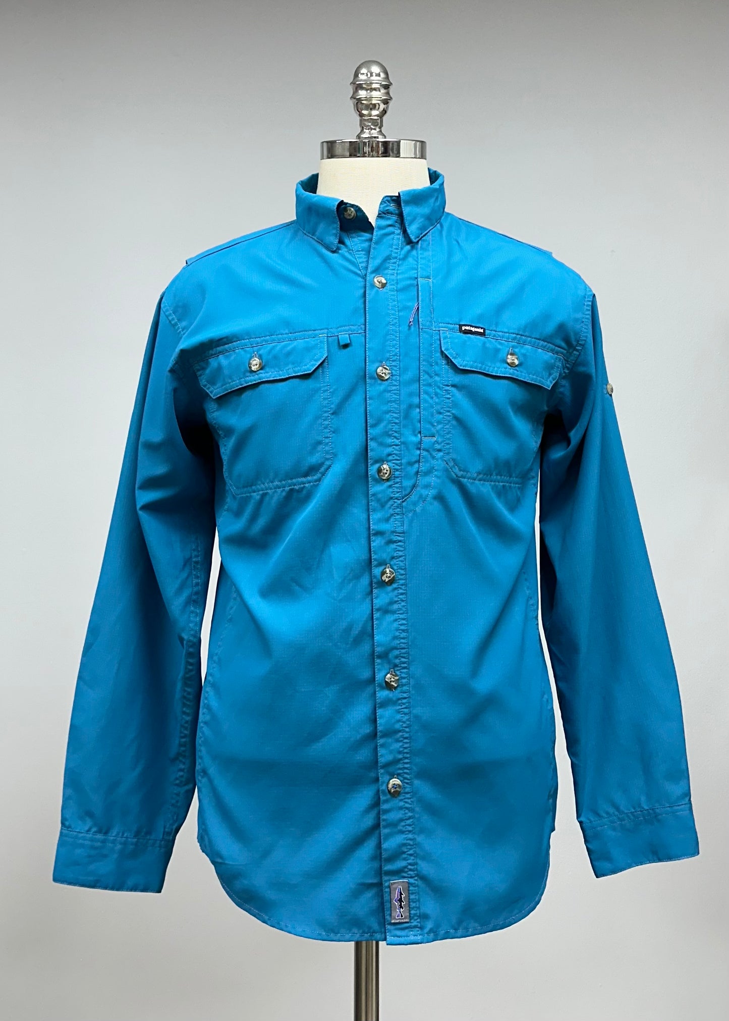 Camisa Patagonia 🏔 color azul turquesa Manga larga Talla S