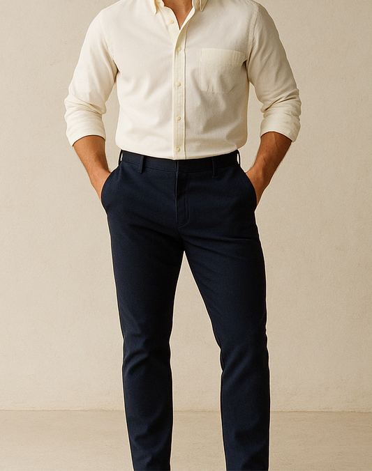 Pantalon casual Tommy Hilfiger 🇺🇸 color azul navy Talla 38x34 Corte Regular