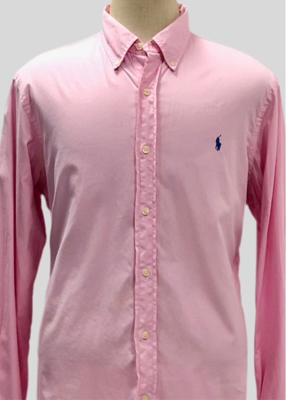 Camisa de botones Polo Ralph Lauren 🏇🏼 en color rosado Talla XL Entalle Slim Fit