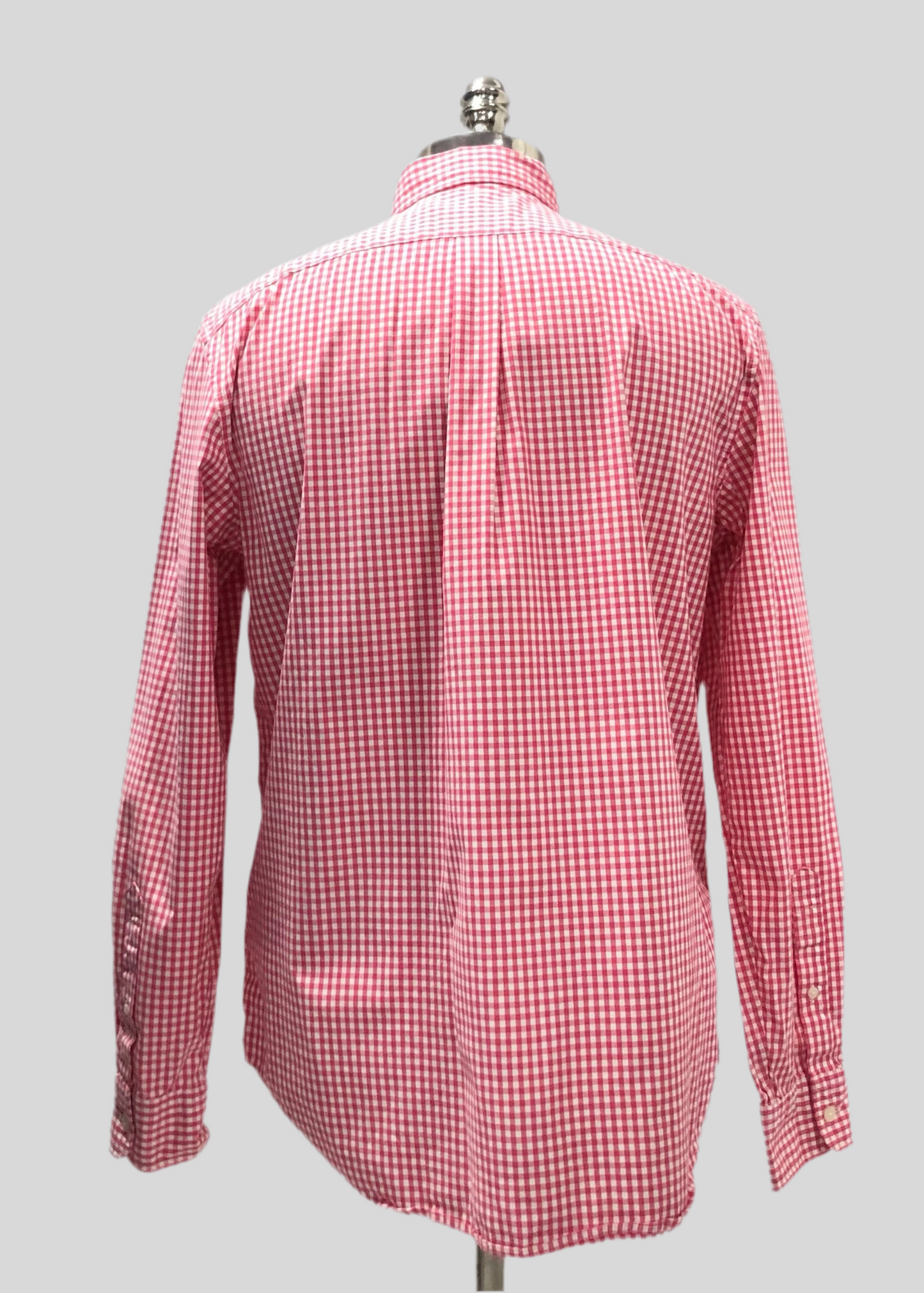 Camisa de botones Vineyard Vines 🐳 de cuadros gingham en color rosado y blanco Talla M Entalle Clásico