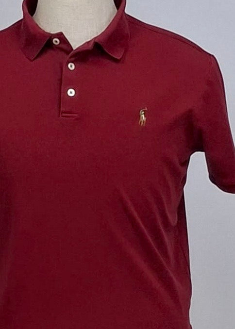 Camiseta Polo Ralph Lauren 🏇🏼 color rojo oscuro Talla M Entalle Clásico