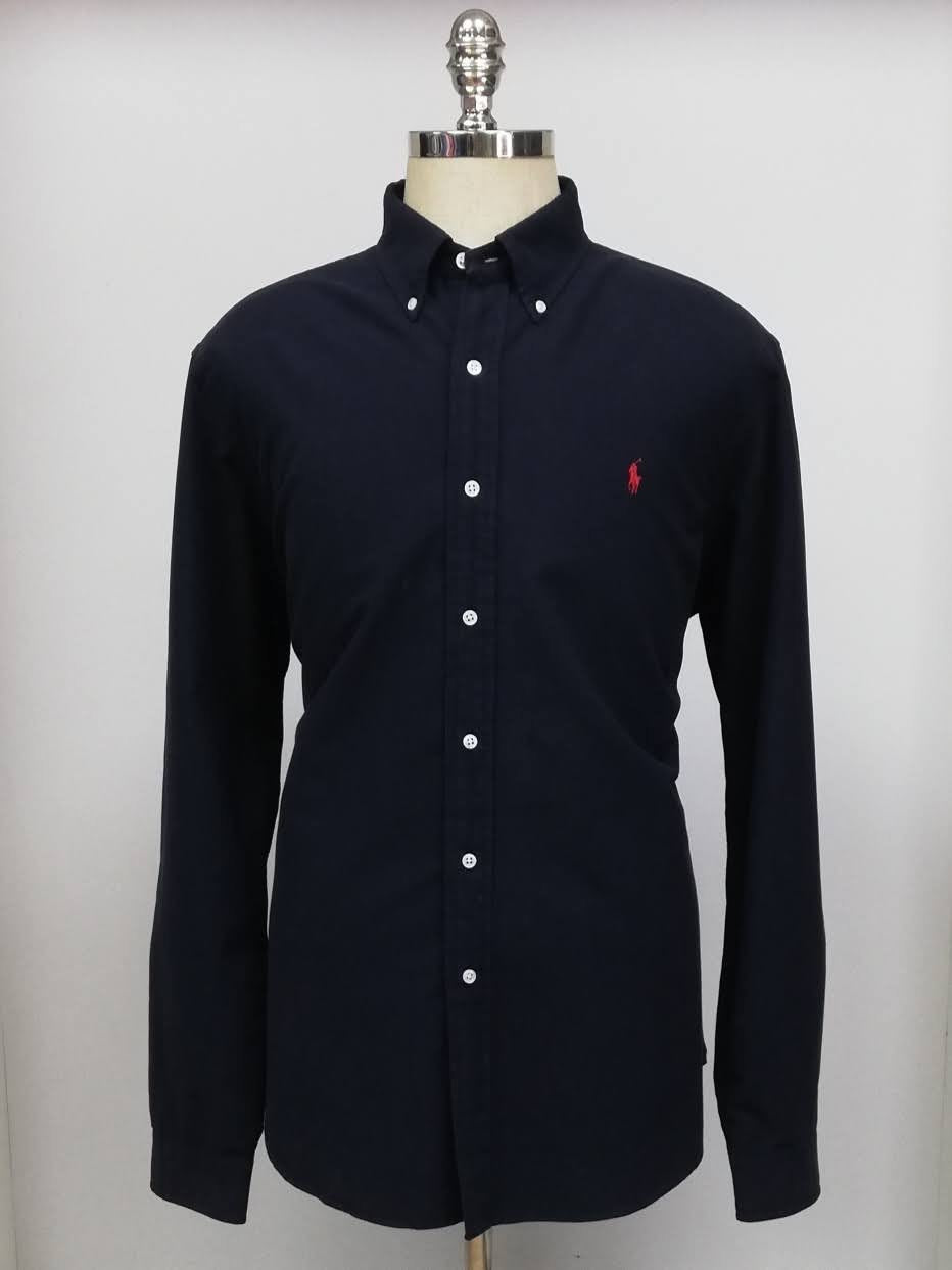 Camisa de botones Polo Ralph Lauren 🏇🏼 en color negro Talla XL Entalle Clásico