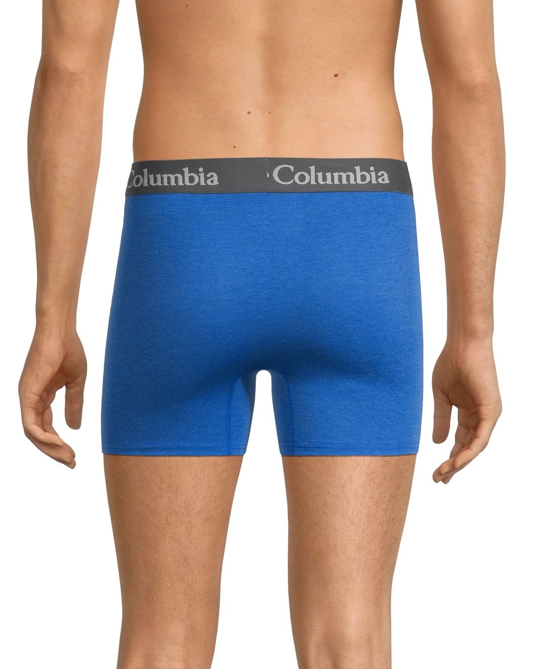 Combo de 3 Boxers Briefs Columbia 🔷 Tela de algodón stretch color morado, azul y gris Talla XL