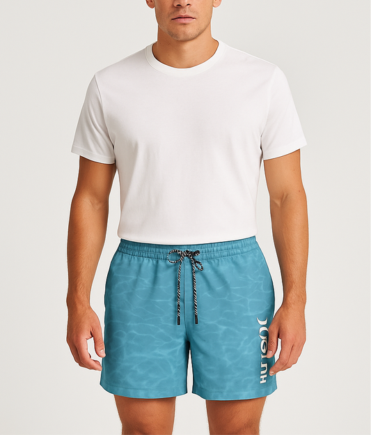Short de baño Hurley 🏄🏽‍♂️ con estampado color celeste Talla S