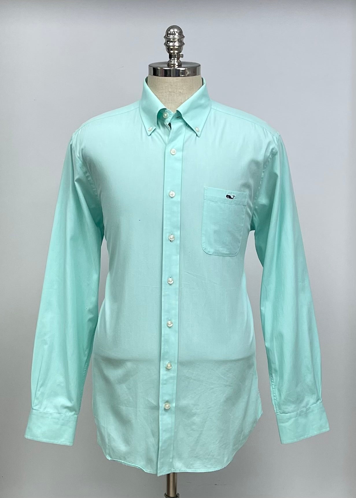 Camisa de botones Vineyard Vines 🐳 Color turquesa claro Talla L Entalle Slim Fit