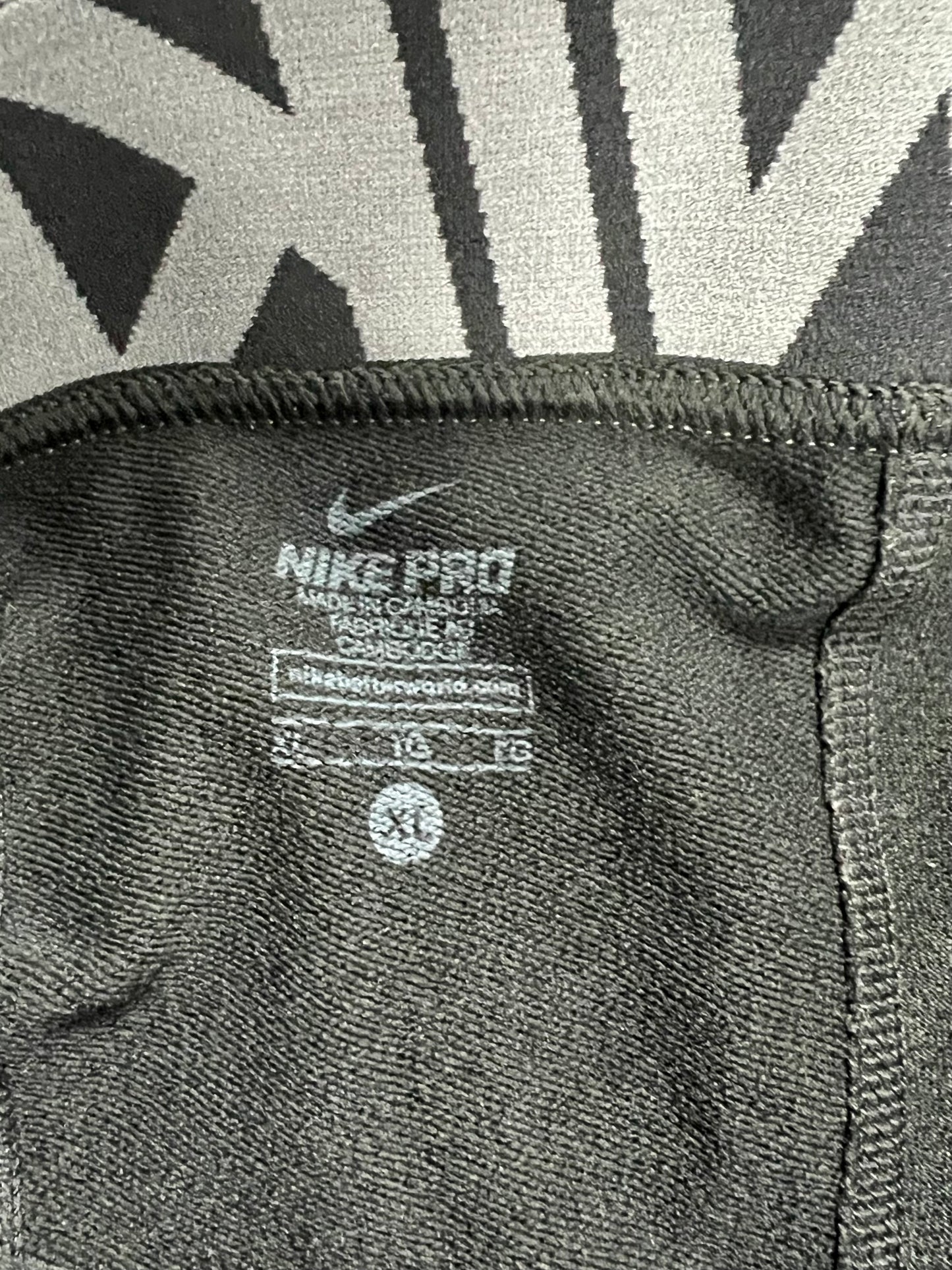 Malla de entrenamiento licra Nike ✔️ Pro Dri-FIT para hombre en Color negro cintura gris Talla XL