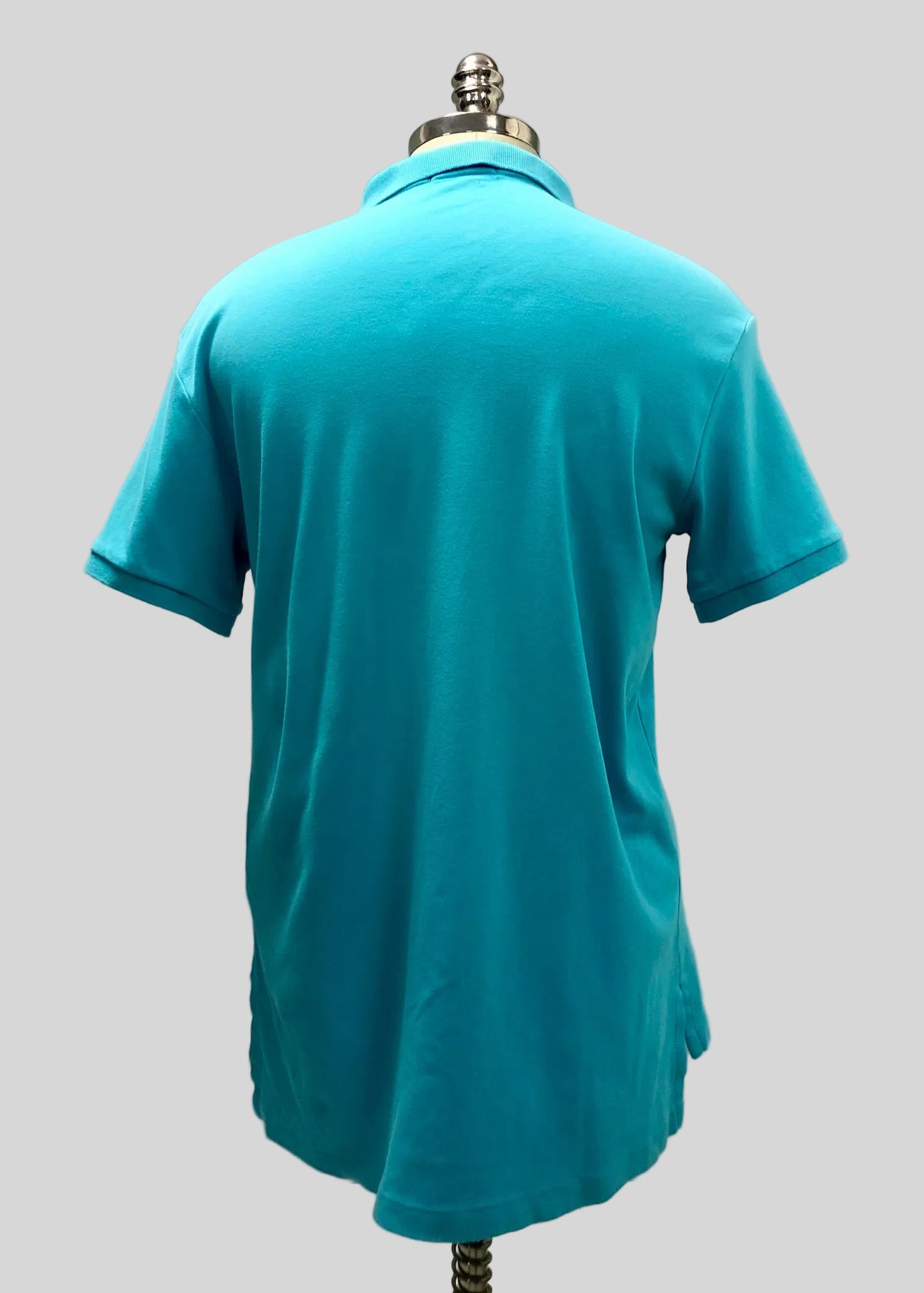 Camiseta Polo Ralph Lauren 🏇🏼 color turquesa Talla L Entalle Custom Fit