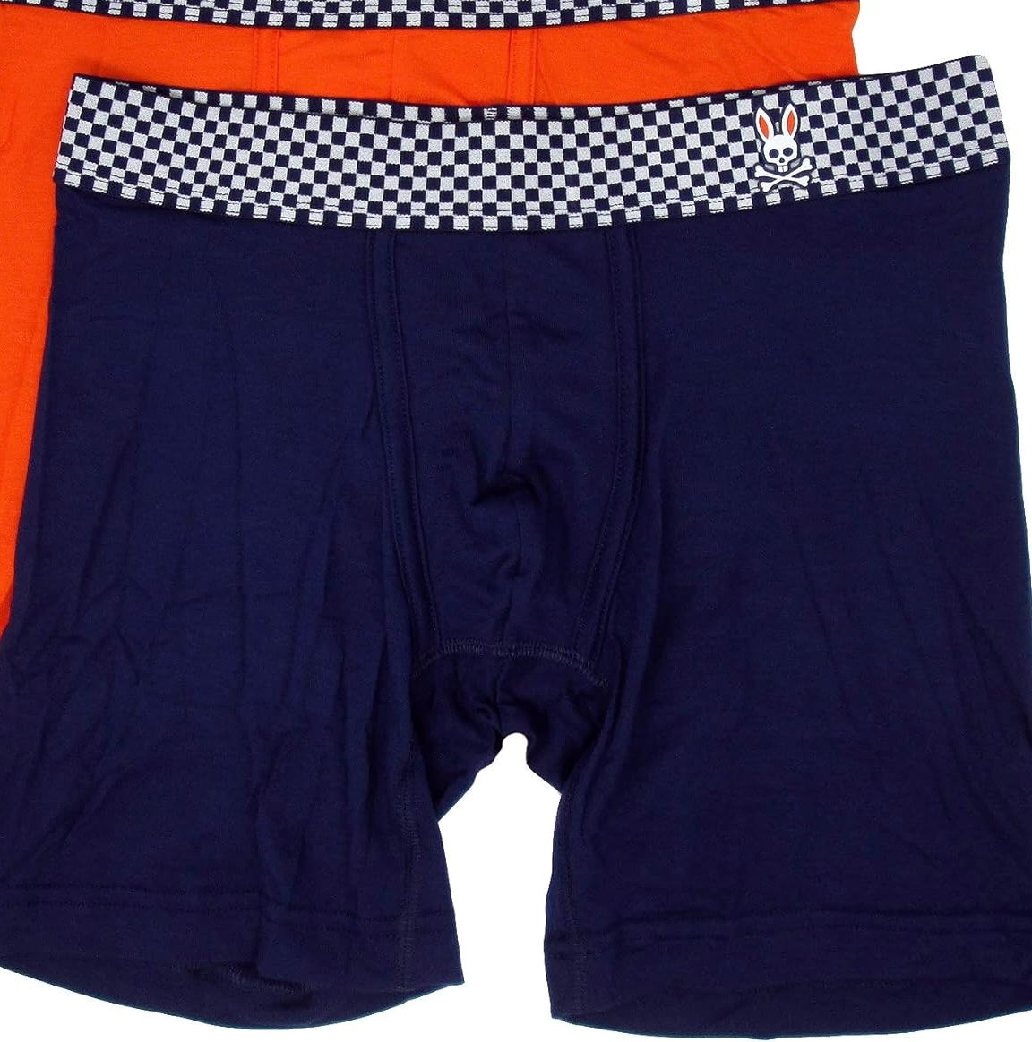 Boxer Briefs Psycho Bunny 🐰 Tela Modal Color azul navy y cintura con diseño de cuadros Talla L